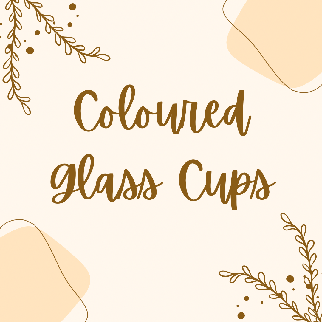 Coloured Glass Cups